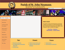 Tablet Screenshot of parishofstjohnneumann.org